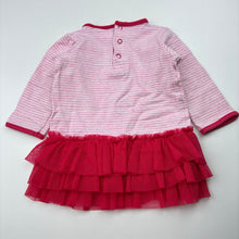 Load image into Gallery viewer, Girls Sprout, soft stretchy long sleeve party dress, GUC, size 0, L: 34cm