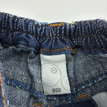 Load image into Gallery viewer, Boys Target, dark denim jeans, elasticated, GUC, size 000,  