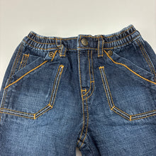 Load image into Gallery viewer, Boys The Children's Place, cotton lined denim pants, elasticated, GUC, size 000,  