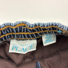 Load image into Gallery viewer, Boys The Children's Place, cotton lined denim pants, elasticated, GUC, size 000,  