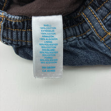Load image into Gallery viewer, Boys The Children's Place, cotton lined denim pants, elasticated, GUC, size 000,  