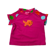 Load image into Gallery viewer, Girls Gymboree, pink short sleeve rashie / swim top, EUC, size 00,  