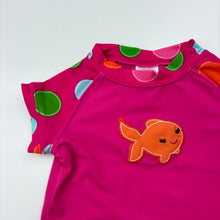 Load image into Gallery viewer, Girls Gymboree, pink short sleeve rashie / swim top, EUC, size 00,  