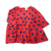 Load image into Gallery viewer, Girls Charlie &amp; Me, cotton long sleeve dress, EUC, size 00, L: 35cm