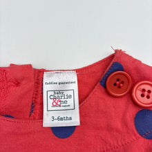 Load image into Gallery viewer, Girls Charlie &amp; Me, cotton long sleeve dress, EUC, size 00, L: 35cm