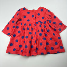 Load image into Gallery viewer, Girls Charlie &amp; Me, cotton long sleeve dress, EUC, size 00, L: 35cm