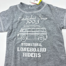 Load image into Gallery viewer, Boys Dymples, grey soft feel t-shirt / tee, combi van, NEW, size 00,  
