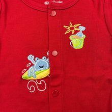 Load image into Gallery viewer, Boys Garanimals, red cotton romper, crab, GUC, size 000,  
