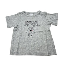 Load image into Gallery viewer, Girls Tiny Little Wonders, grey cotton t-shirt / top, GUC, size 00,  