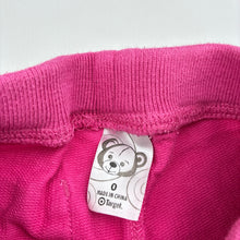 Load image into Gallery viewer, Girls Target, pink cotton track / sweat pants, GUC, size 0,  
