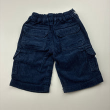 Load image into Gallery viewer, Boys Target, cotton corduroy cargo pants, elasticated, GUC, size 000,  