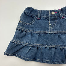 Load image into Gallery viewer, Girls H&amp;T, dark denim skirt, adjustable, GUC, size 2,  