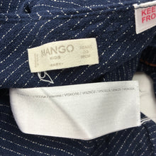 Load image into Gallery viewer, Girls MNG, navy &amp; white stripe viscose jumpsuit, GUC, size 2-3,  