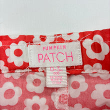 Load image into Gallery viewer, Girls Pumpkin Patch, lightweight floral cotton shorts, adjustable, EUC, size 000,  