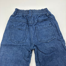 Load image into Gallery viewer, Girls Minipie, blue denim pants, elasticated, EUC, size 00,  
