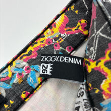Load image into Gallery viewer, Womens Ziggy Denim, stretch denim floral shorts, sticks &amp; bones, W: 33cm across, GUC, size 26,  