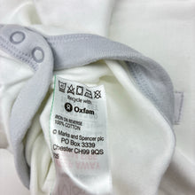 Load image into Gallery viewer, Unisex M&amp;S, soft cotton bodysuit / romper, bird, GUC, size 000,  