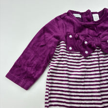 Load image into Gallery viewer, Girls First Impressions, purple velour long sleeve top, GUC, size 0,  