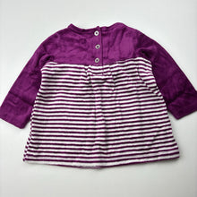 Load image into Gallery viewer, Girls First Impressions, purple velour long sleeve top, GUC, size 0,  