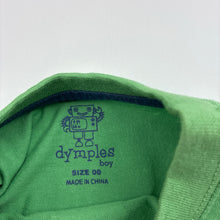 Load image into Gallery viewer, Boys Dymples, green cotton t-shirt / tee, baker, NEW, size 00,  