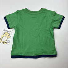 Load image into Gallery viewer, Boys Dymples, green cotton t-shirt / tee, baker, NEW, size 00,  