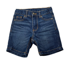 Load image into Gallery viewer, Boys Emerson, dark denim jean shorts, adjustable, GUC, size 2,  