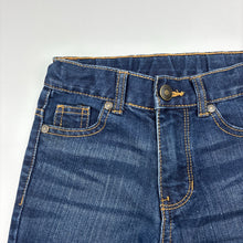 Load image into Gallery viewer, Boys Emerson, dark denim jean shorts, adjustable, GUC, size 2,  