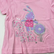 Load image into Gallery viewer, Girls Tiny Little Wonders, pink cotton pyjama top, GUC, size 00,  