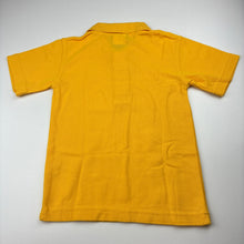 Load image into Gallery viewer, Unisex LWR, yellow / gold school polo shirt / top, EUC, size 4,  