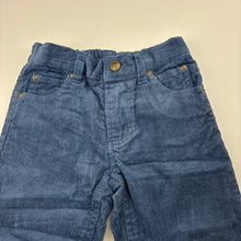 Load image into Gallery viewer, Boys Sprout, blue cotton corduroy pants, adjustable, EUC, size 1,  