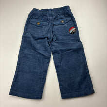Load image into Gallery viewer, Boys Sprout, blue cotton corduroy pants, adjustable, EUC, size 1,  
