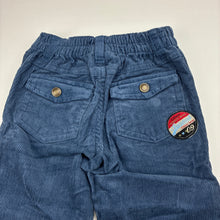 Load image into Gallery viewer, Boys Sprout, blue cotton corduroy pants, adjustable, EUC, size 1,  