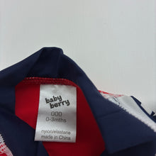 Load image into Gallery viewer, Boys Baby Berry, short sleeve rashie / swim top, EUC, size 000,  