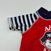 Load image into Gallery viewer, Boys Baby Berry, short sleeve rashie / swim top, EUC, size 000,  