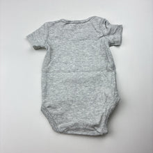 Load image into Gallery viewer, Girls Tiny Little Wonders, grey cotton bodysuit / romper, GUC, size 000,  