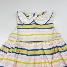 Load image into Gallery viewer, Girls Pumpkin Patch, lined lightweight cotton dress, GUC, size 000, L: 40cm