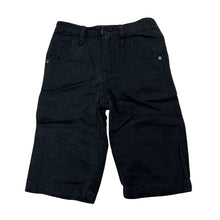 Load image into Gallery viewer, Boys purebaby, black organic cotton pants, elasticated, GUC, size 00,  