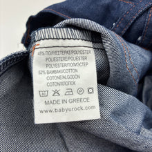 Load image into Gallery viewer, Unisex Baby U Rock, lightweight denim pants, adjustable, Inside leg: 30cm, EUC, size 2,  