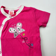 Load image into Gallery viewer, Girls Carter's, pink cotton t-shirt / top, butterfly, GUC, size 6 months,  