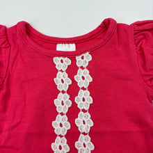 Load image into Gallery viewer, Girls Target, pink soft stretchy t-shirt / top,flowers, GUC, size 000,  