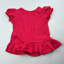 Load image into Gallery viewer, Girls Target, pink soft stretchy t-shirt / top,flowers, GUC, size 000,  