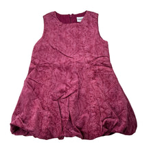 Load image into Gallery viewer, Girls Ladybird, vintage velour cotton bubble dress, FUC, size 1, L: 44cm