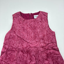 Load image into Gallery viewer, Girls Ladybird, vintage velour cotton bubble dress, FUC, size 1, L: 44cm