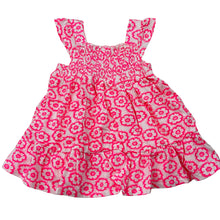 Load image into Gallery viewer, Girls Tiny Little Wonders, cotton floral summer dress, GUC, size 000, L: 32cm