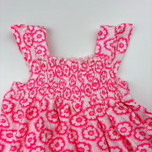 Load image into Gallery viewer, Girls Tiny Little Wonders, cotton floral summer dress, GUC, size 000, L: 32cm