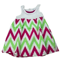 Load image into Gallery viewer, Girls Baby Charlie &amp; Me, lined lightweight cotton summer dress, FUC, size 1, L: 42cm