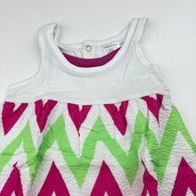 Load image into Gallery viewer, Girls Baby Charlie &amp; Me, lined lightweight cotton summer dress, FUC, size 1, L: 42cm