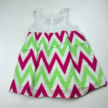 Load image into Gallery viewer, Girls Baby Charlie &amp; Me, lined lightweight cotton summer dress, FUC, size 1, L: 42cm