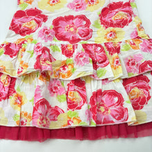 Load image into Gallery viewer, Girls Kids Stuff, colourful floral lightweight cotton dress, GUC, size 1, L: 46cm