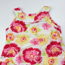 Load image into Gallery viewer, Girls Kids Stuff, colourful floral lightweight cotton dress, GUC, size 1, L: 46cm